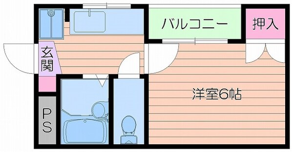 ドミール立命の物件間取画像